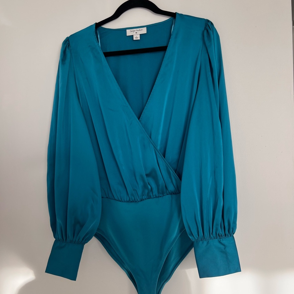 Elegant Teal Bodysuit